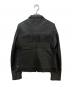 LI HUA (リーファー) ADDICT CLOTHES (アディクト クローズ) ラムレザーフリンジライダースジャケット ブラック サイズ:38：8000円