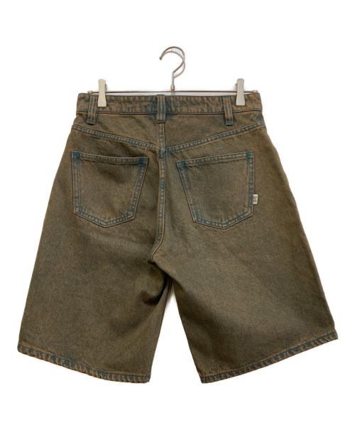 HUF（ハフ）HUF (ハフ) cromer デニムショーツ ブラウン×グリーン サイズ:28の古着・服飾アイテム