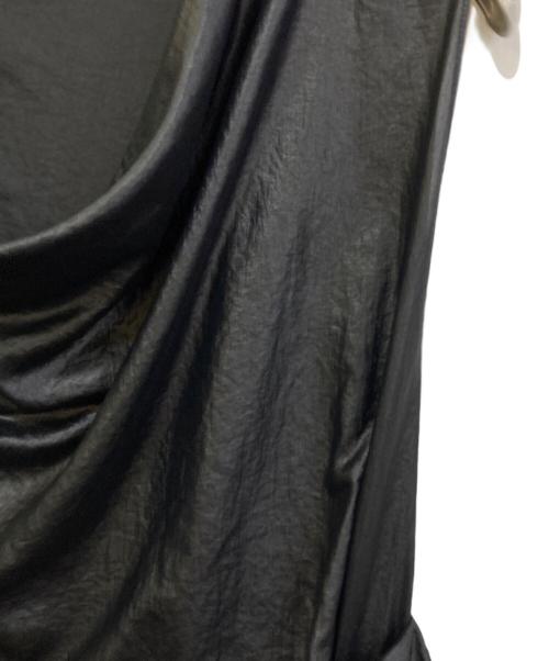 MM6 Maison Margiela（エムエムシックスメゾンマルジェラ）MM6 Maison Margiela (エムエムシックスメゾンマルジェラ) アシンメトリーワンピース　S32CT0367 ブラック サイズ:36の古着・服飾アイテム