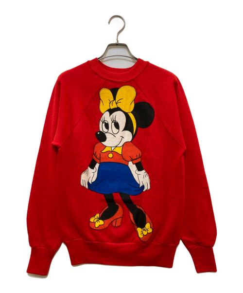 FLrobinson（ＦＬロビンソン）FLrobinson (ＦＬロビンソン) キャラクターラグランスウェット レッド サイズ:Sの古着・服飾アイテム