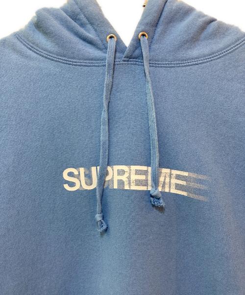 SUPREME（シュプリーム）Supreme (シュプリーム) Motion Logo Hooded Sweatshirt ブルー サイズ:Lの古着・服飾アイテム