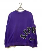 NIKE×SUPREMEナイキ×シュプリーム）の古着「Arc Crewneck Sweatshirt」｜パープル