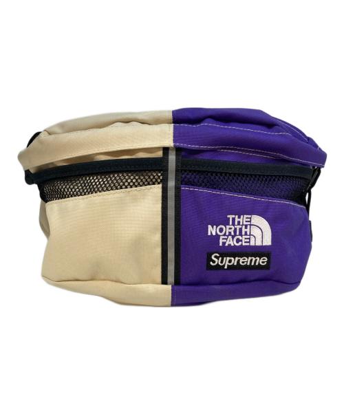 THE NORTH FACE（ザ ノース フェイス）THE NORTH FACE (ザ ノース フェイス) Supreme (シュプリーム) Split Waist Bag Tan パープル×ベージュの古着・服飾アイテム