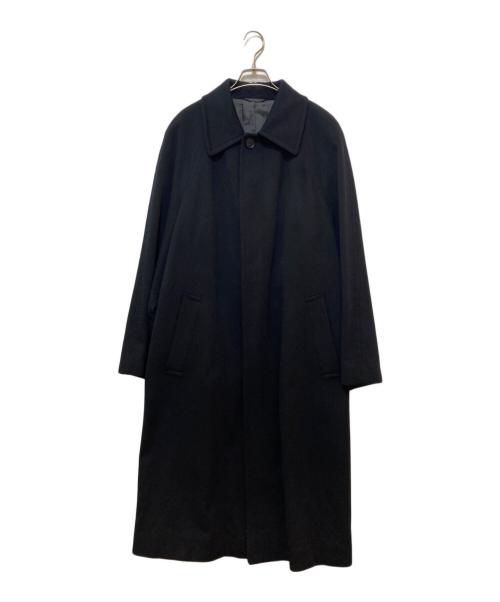 HUGO BOSS（ヒューゴ ボス）HUGO BOSS (ヒューゴ ボス) カシミヤ混ウールステンカラーコート ブラック サイズ:50の古着・服飾アイテム