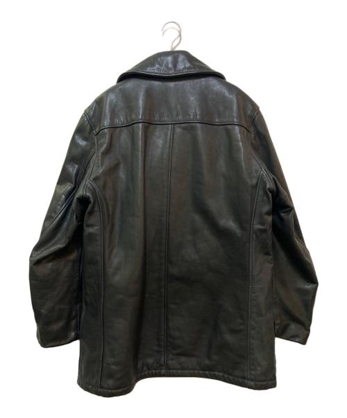 Schott（ショット）Schott (ショット) 740N LEATHER PEA JACKET ブラック サイズ:40の古着・服飾アイテム