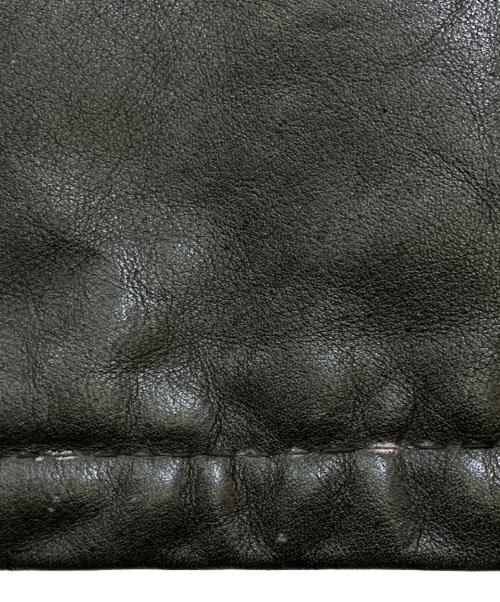 Schott（ショット）Schott (ショット) 740N LEATHER PEA JACKET ブラック サイズ:40の古着・服飾アイテム