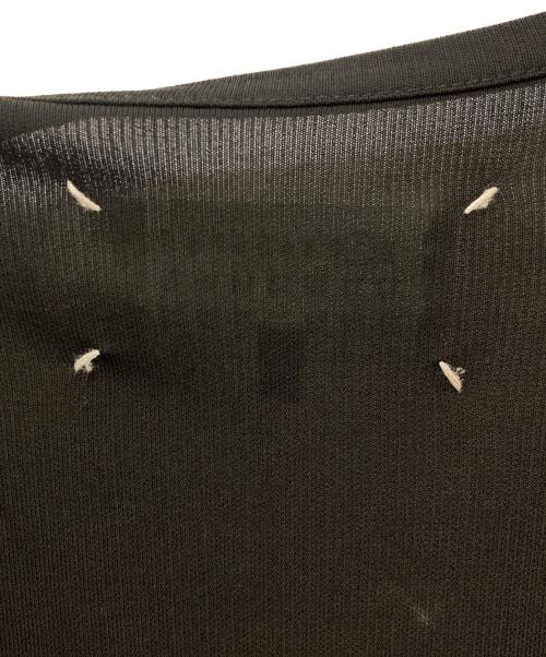 Maison Margiela（メゾンマルジェラ）Maison Margiela (メゾンマルジェラ) 異素材切替フロントラップワンピース　S51CT0614 ブラック サイズ:36の古着・服飾アイテム