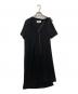 Maison Margiela（メゾンマルジェラ）の古着「異素材切替フロントラップワンピース　S51CT0614」｜ブラック