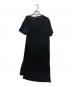 Maison Margiela (メゾンマルジェラ) 異素材切替フロントラップワンピース　S51CT0614 ブラック サイズ:36：12000円