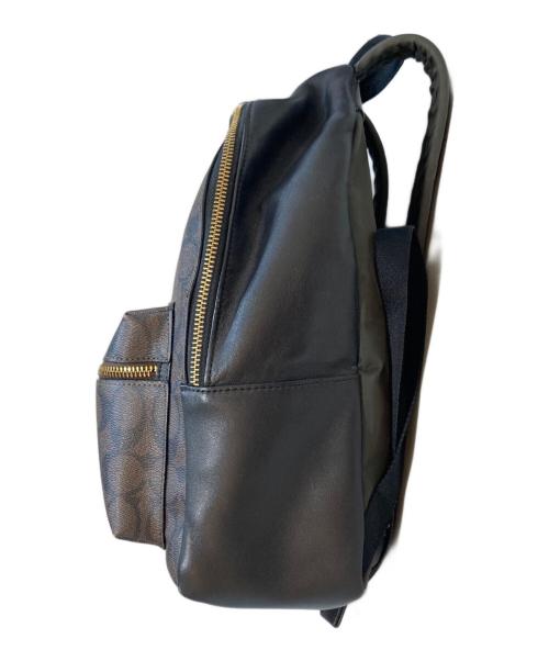 COACH（コーチ）COACH (コーチ) シグネチャー コーティングキャンパス バックパック ブラウンの古着・服飾アイテム