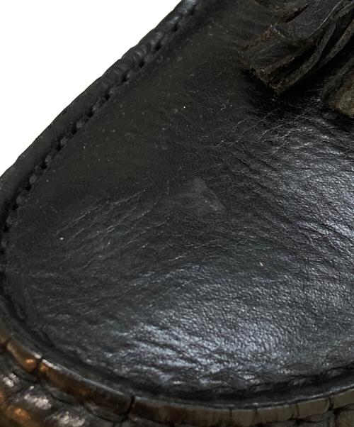 LARDINI（ラルディーニ）LARDINI (ラルディーニ) タッセルドライビングシューズ ブラック サイズ:6の古着・服飾アイテム