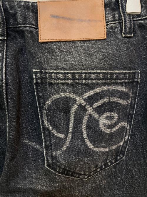 Fax copy Express（ファックス コピー エクスプレス）Fax copy Express (ファックス コピー エクスプレス) WIDE LEG WASH JEANS ブラック サイズ:Sの古着・服飾アイテム