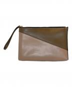 ）の古着「クラッチバッグ」｜ピンク×ブラウン