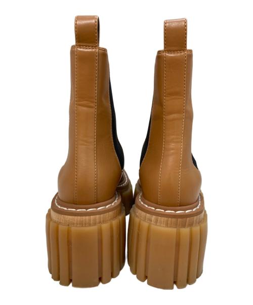 STELLA McCARTNEY（ステラマッカートニー）STELLA McCARTNEY (ステラマッカートニー) エミリーレザーサイドゴアショートブーツ ブラウン サイズ:36の古着・服飾アイテム