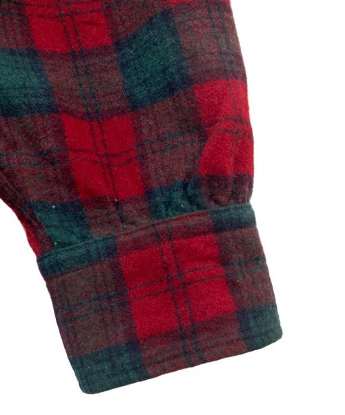 PENDLETON（ペンドルトン）PENDLETON (ペンドルトン) 40`sウールチェックシャツ レッド サイズ:不明(実寸をご参照下さい)の古着・服飾アイテム