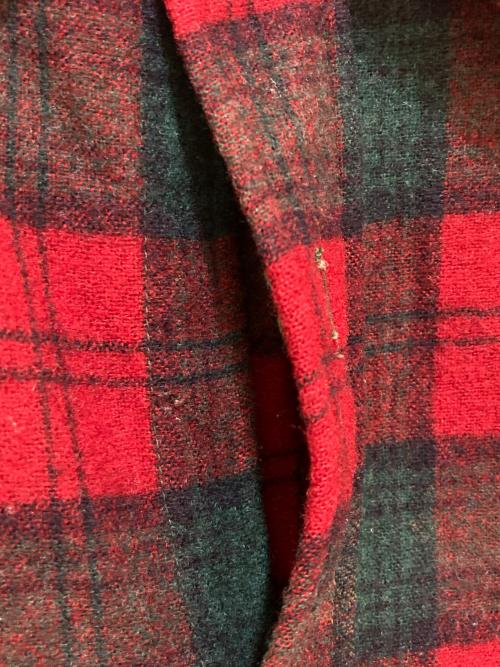 PENDLETON（ペンドルトン）PENDLETON (ペンドルトン) 40`sウールチェックシャツ レッド サイズ:不明(実寸をご参照下さい)の古着・服飾アイテム