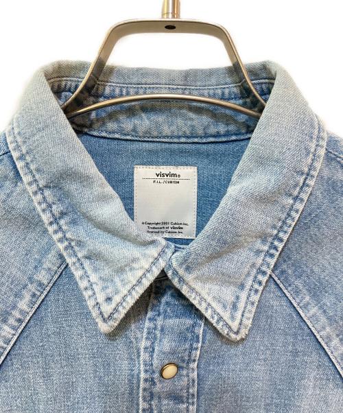 VISVIM（ビズビム）VISVIM (ビズビム) FIL EX SS ALBACORE DAMAGED SHIRT インディゴ サイズ:1の古着・服飾アイテム