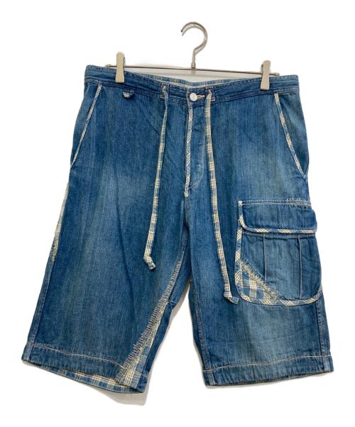 Porter Classic（ポータークラシック）Porter Classic (ポータークラシック) Denim Shorts USED加工 インディゴ サイズ:Mの古着・服飾アイテム