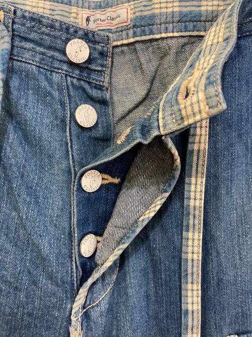 Porter Classic（ポータークラシック）Porter Classic (ポータークラシック) Denim Shorts USED加工 インディゴ サイズ:Mの古着・服飾アイテム