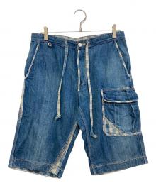 Porter Classic（ポータークラシック）の古着「Denim Shorts USED加工」｜インディゴ