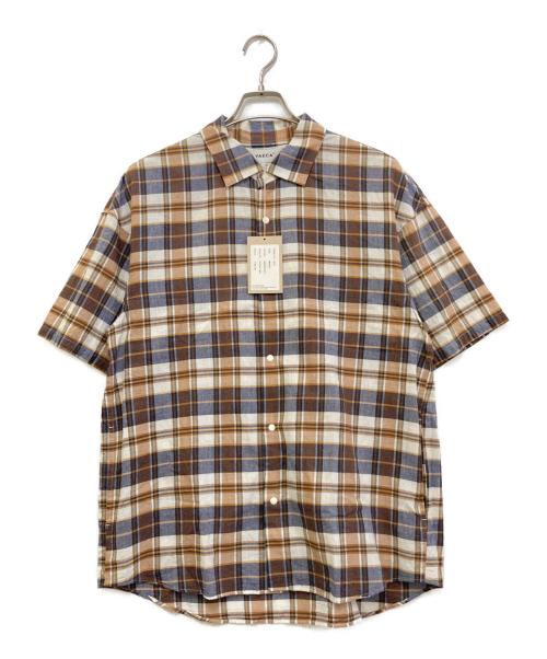 YAECA（ヤエカ）YAECA (ヤエカ) COMFORT SHIRT EXTRA WIDE ブラウン サイズ:Mの古着・服飾アイテム