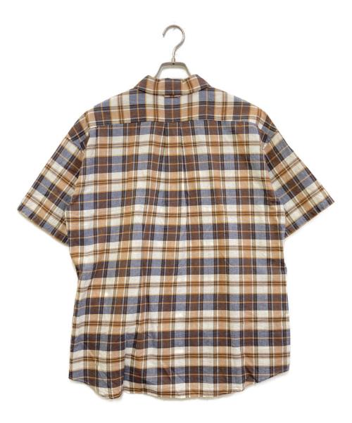 YAECA（ヤエカ）YAECA (ヤエカ) COMFORT SHIRT EXTRA WIDE ブラウン サイズ:Mの古着・服飾アイテム