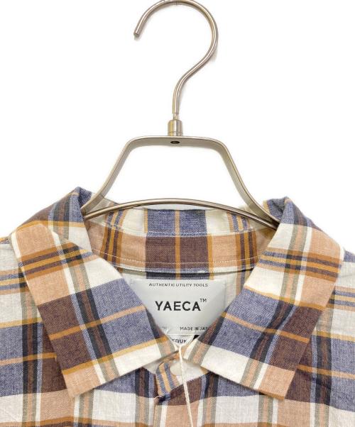 YAECA（ヤエカ）YAECA (ヤエカ) COMFORT SHIRT EXTRA WIDE ブラウン サイズ:Mの古着・服飾アイテム