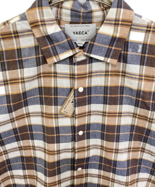 YAECA（ヤエカ）YAECA (ヤエカ) COMFORT SHIRT EXTRA WIDE ブラウン サイズ:S 未使用品の古着・服飾アイテム