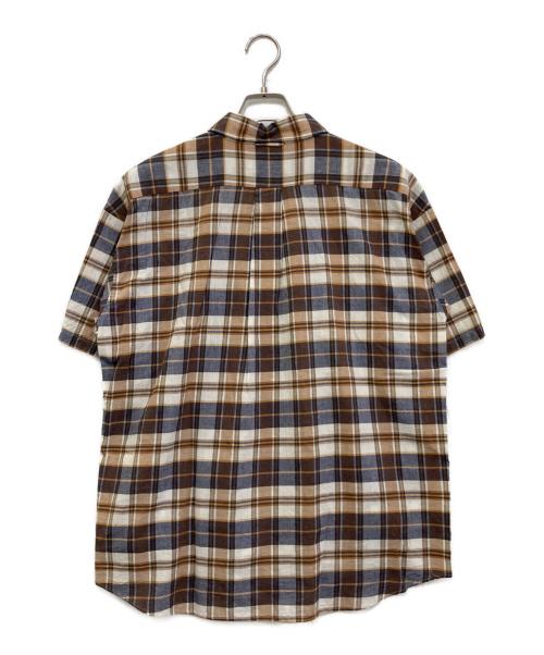 YAECA（ヤエカ）YAECA (ヤエカ) COMFORT SHIRT EXTRA WIDE ブラウン サイズ:S 未使用品の古着・服飾アイテム