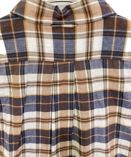 YAECA（ヤエカ）YAECA (ヤエカ) COMFORT SHIRT EXTRA WIDE ブラウン サイズ:S 未使用品の古着・服飾アイテム