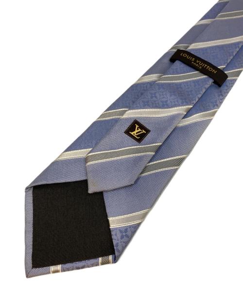 LOUIS VUITTON（ルイ ヴィトン）LOUIS VUITTON (ルイ ヴィトン) モノグラムシルクネクタイ ブルー サイズ:Fの古着・服飾アイテム