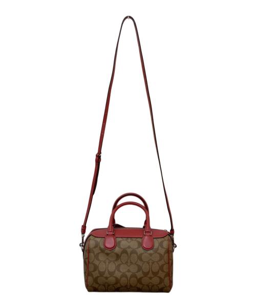 COACH（コーチ）COACH (コーチ) ミニボストンバッグ レッドの古着・服飾アイテム