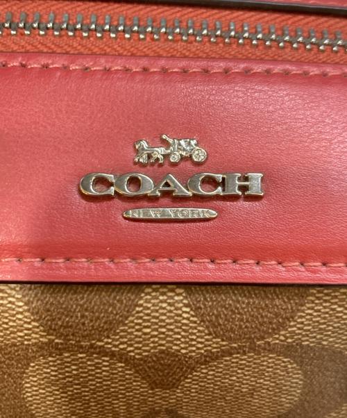 COACH（コーチ）COACH (コーチ) ミニボストンバッグ レッドの古着・服飾アイテム