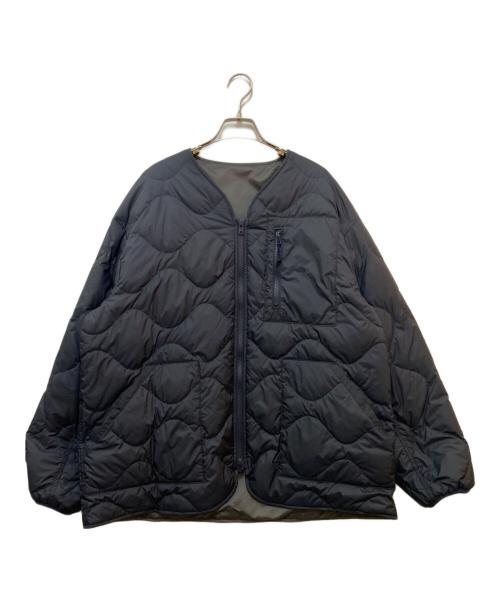 THE NORTHFACE PURPLELABEL（ザ・ノースフェイス パープルレーベル）THE NORTHFACE PURPLELABEL (ザ・ノースフェイス パープルレーベル) Field Reversible Down Cardigan ネイビー サイズ:Lの古着・服飾アイテム