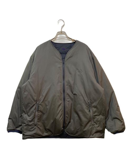 THE NORTHFACE PURPLELABEL（ザ・ノースフェイス パープルレーベル）THE NORTHFACE PURPLELABEL (ザ・ノースフェイス パープルレーベル) Field Reversible Down Cardigan ネイビー サイズ:Lの古着・服飾アイテム