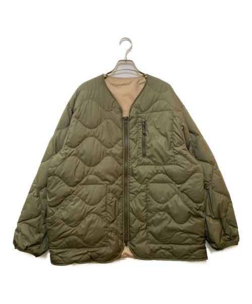 THE NORTHFACE PURPLELABEL（ザ・ノースフェイス パープルレーベル）THE NORTHFACE PURPLELABEL (ザ・ノースフェイス パープルレーベル) Field Reversible Down Cardigan オリーブ サイズ:Lの古着・服飾アイテム
