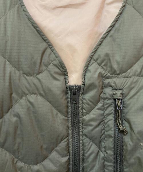 THE NORTHFACE PURPLELABEL（ザ・ノースフェイス パープルレーベル）THE NORTHFACE PURPLELABEL (ザ・ノースフェイス パープルレーベル) Field Reversible Down Cardigan オリーブ サイズ:Lの古着・服飾アイテム