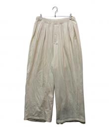 ANCELLM（アンセルム）の古着「TUCK SWEAT PANTS」｜ホワイト