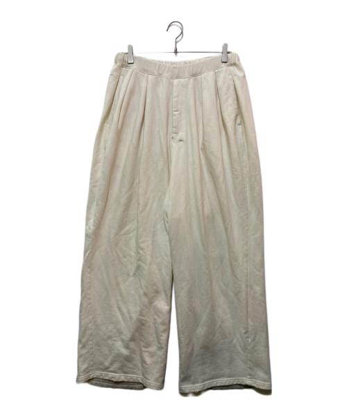 ANCELLM（アンセルム）ANCELLM (アンセルム) TUCK SWEAT PANTS ホワイト サイズ:2の古着・服飾アイテム