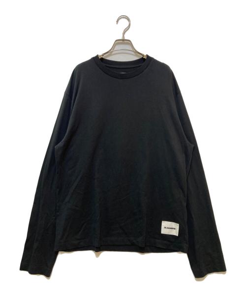 JIL SANDER+（ジルサンダープラス）JIL SANDER+ (ジルサンダープラス) ロングスリーブカットソー ブラック サイズ:XXLの古着・服飾アイテム
