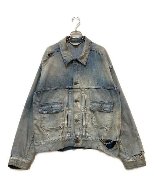 ANCELLM（アンセルム）ANCELLM (アンセルム) CRASH DENIM JACKET type-2 インディゴ サイズ:3の古着・服飾アイテム