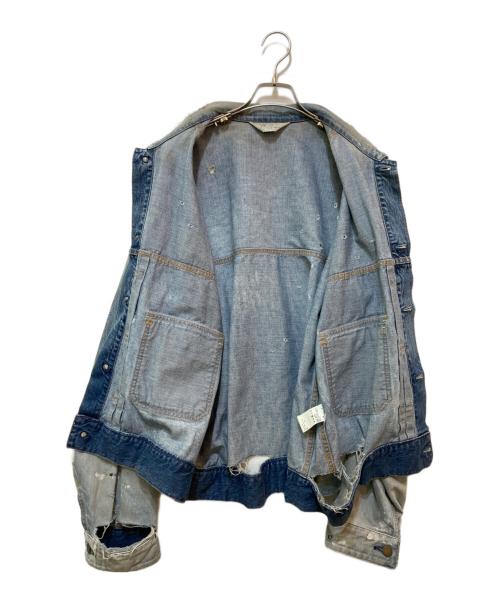ANCELLM（アンセルム）ANCELLM (アンセルム) CRASH DENIM JACKET type-2 インディゴ サイズ:3の古着・服飾アイテム