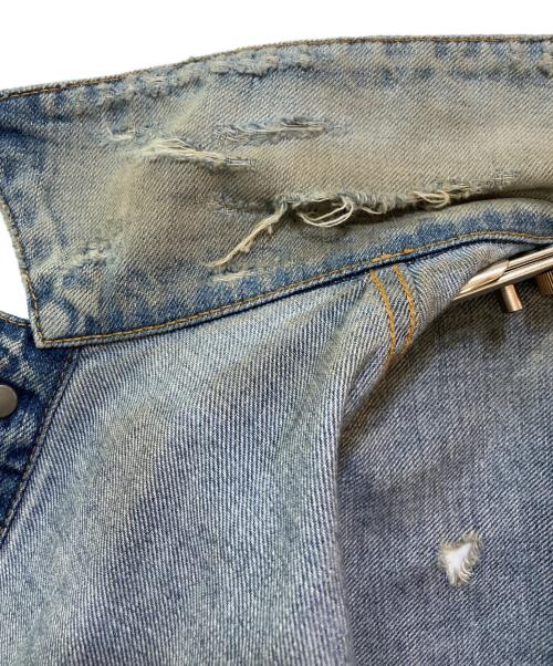 ANCELLM（アンセルム）ANCELLM (アンセルム) CRASH DENIM JACKET type-2 インディゴ サイズ:3の古着・服飾アイテム