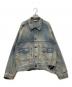 ANCELLM（アンセルム）の古着「CRASH DENIM JACKET type-2」｜インディゴ