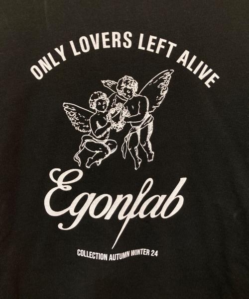 EGONLAB（エゴンラボ）EGONLAB (エゴンラボ) プリントスウェット ブラック サイズ:XXLの古着・服飾アイテム