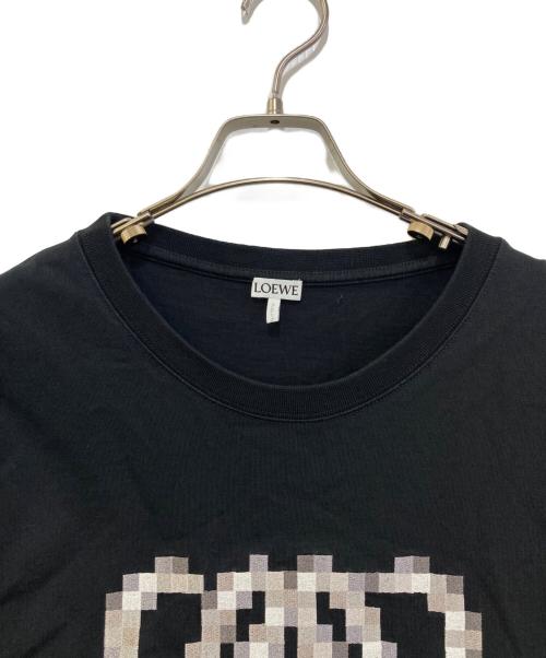 LOEWE（ロエベ）LOEWE (ロエベ) ピクセレイテッド アナグラム Tシャツ　H526Y22XAD ブラック サイズ:XXLの古着・服飾アイテム
