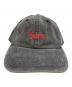 SUPREME (シュプリーム) Script Logo 6-Panel ウォッシュドグレー：9000円