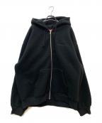 SUPREMEシュプリーム）の古着「Pilled Zip Up Hooded Sweatshirt」｜ブラック