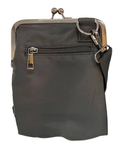 GROUND Y（グラウンドワイ）GROUND Y (グラウンドワイ) がま口ショルダーバッグ ブラックの古着・服飾アイテム