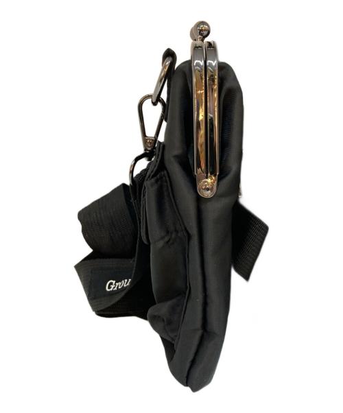 GROUND Y（グラウンドワイ）GROUND Y (グラウンドワイ) がま口ショルダーバッグ ブラックの古着・服飾アイテム